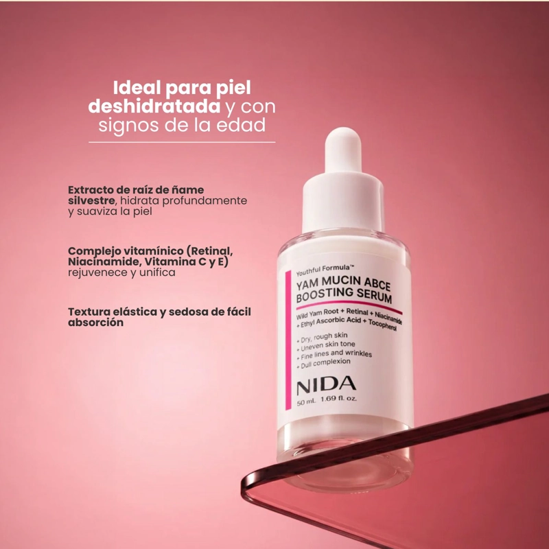 SERUM NIDA ABCE ILUMINADORA REVITALZANTE HIDRATANTE - 50ML - 4
