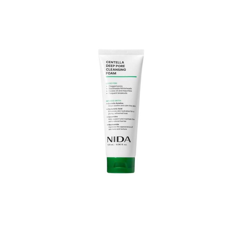 NIDA JABON ESPUMOSO PARA LIMPIEZA PROFUNDA DE POROS CON CICA - 120 ML - 1