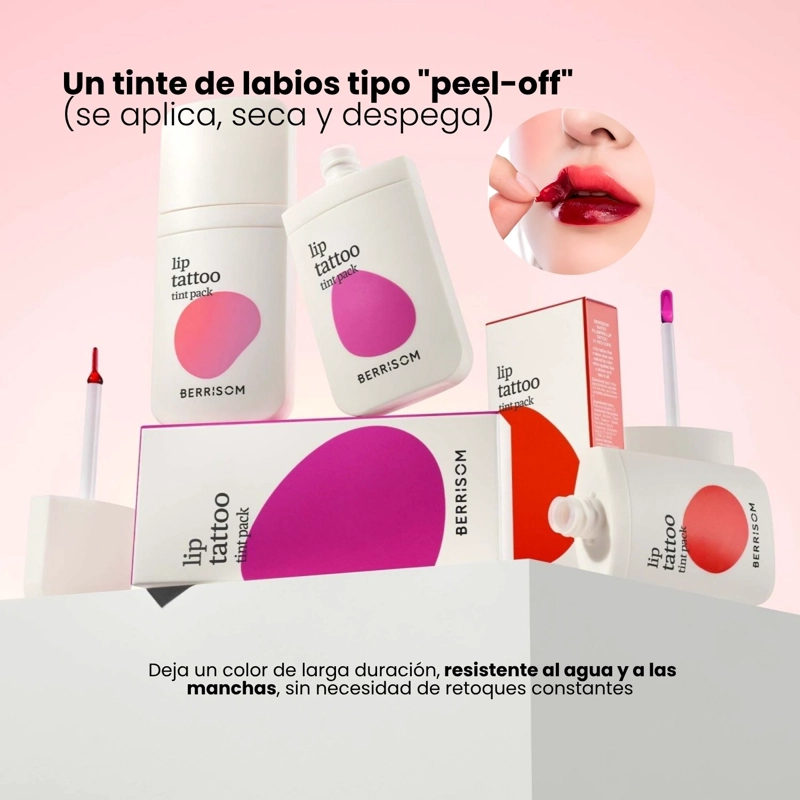 TINTE LABIAL PEEL-OFF COREANO BERRISOM 6G 5 TONOS - 6