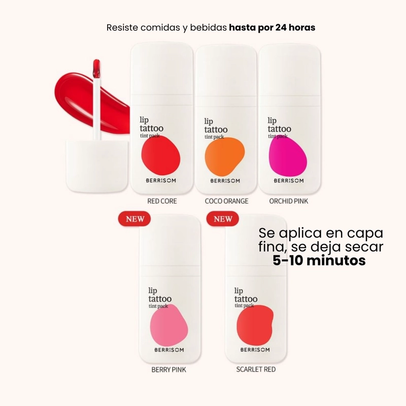 TINTE LABIAL PEEL-OFF COREANO BERRISOM 6G 5 TONOS - 7