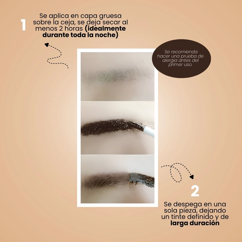 TINTE CEJAS FORMATO PEEL-OFF COREANO BERRISOM 3 TONOS - 7
