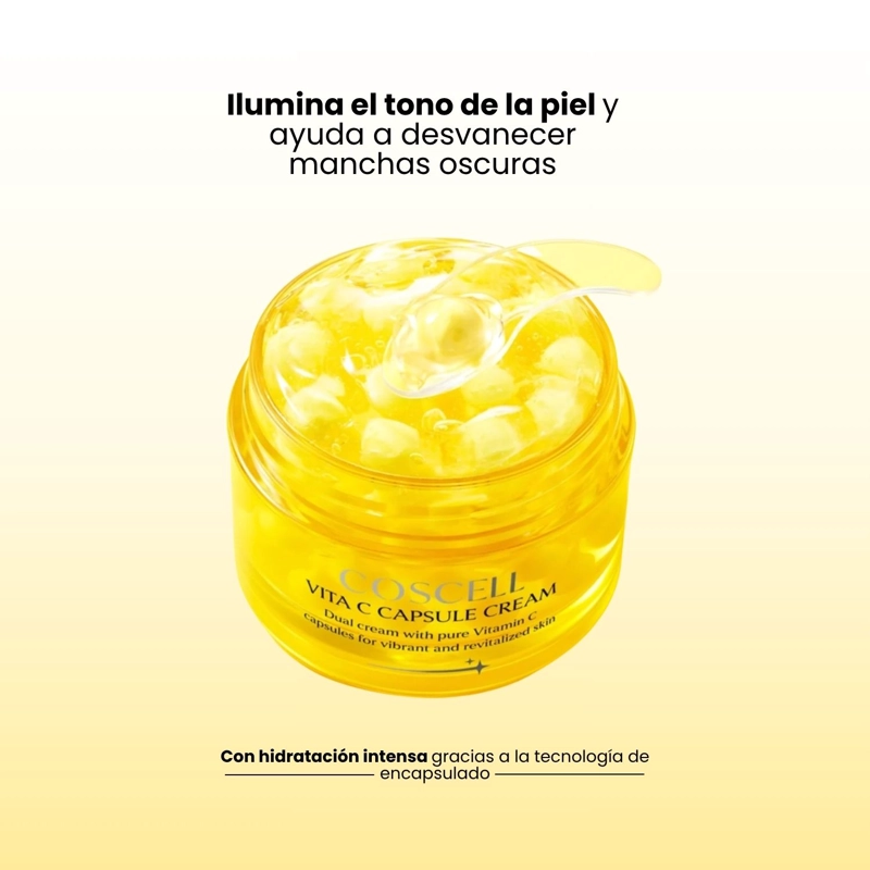 CREMA CON CAPSULAS DE VITAMINA C GLUTATION Y ESPINO AMARILLO COSCELL - 50ML - 3