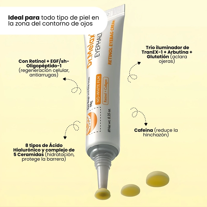 CONTORNO OJOS ANTI-BOLSAS Y OJERAS CON RETINOL DR.MELAXIN - 10G - 4