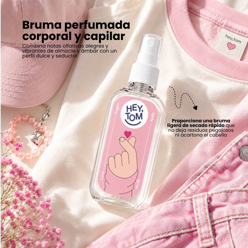 BRUMA CORPORAL Y CAPILAR HEYTOM LOVE ANGLER CON FRAGANCIA DULCE ALMIZCLE Y AMBAR 105ML - 2