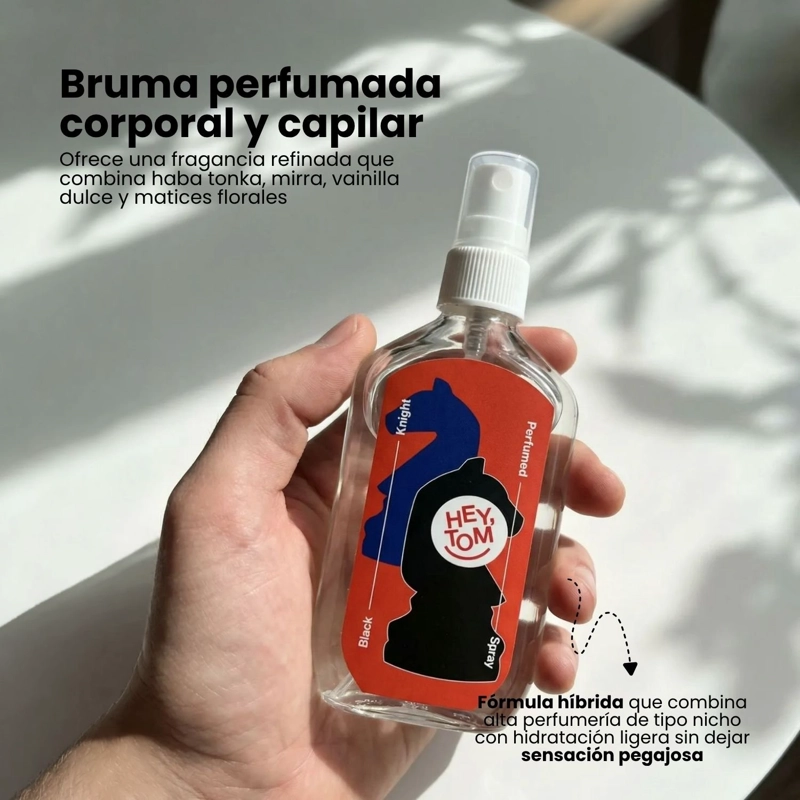 BRUMA CORPORAL Y CAPILAR HEYTOM HEART RIDER CON FRAGANCIA HABA TONKA VAINILLA 105ML - 2