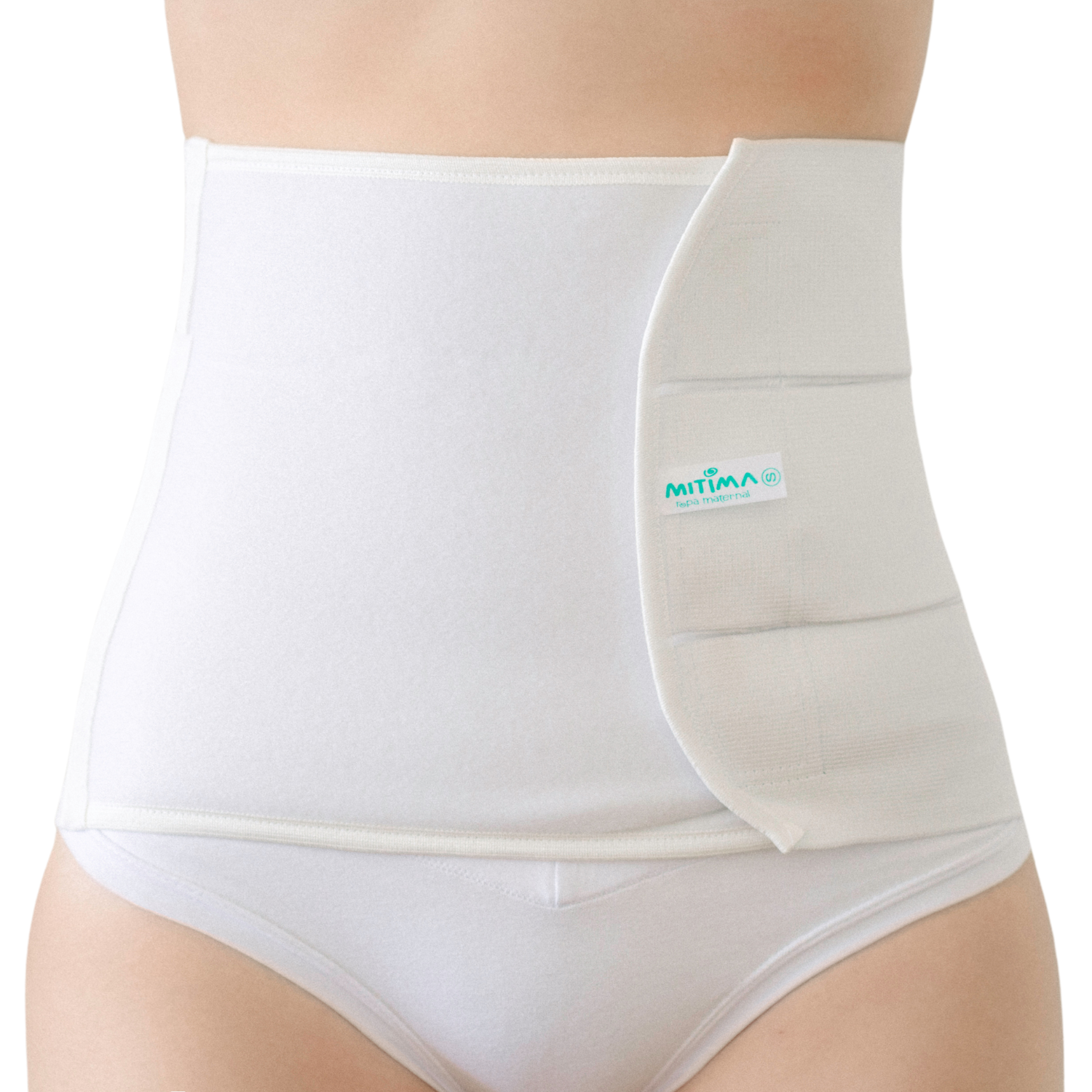 FAJA POST-PARTO 3 BANDAS BLANCA M - 1