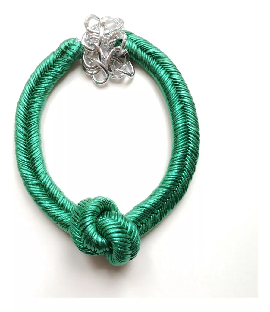 MARIA LA BIYUX COLLAR NUDO VERDE - 1