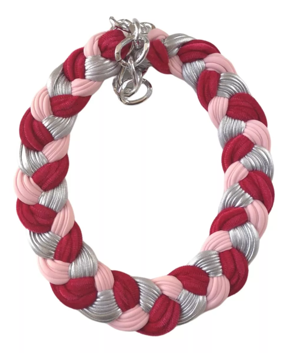MARIA LA BIYUX COLLAR RED AND PINK - 1