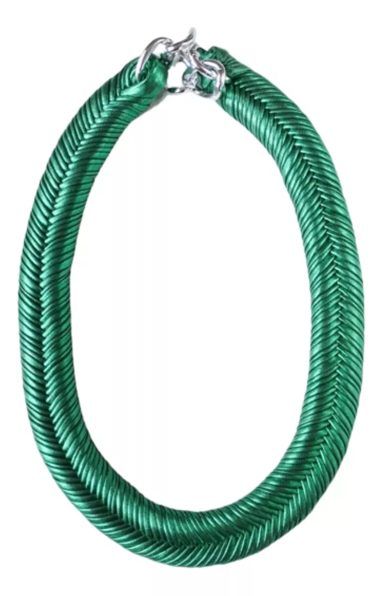 MARIA LA BIYUX COLLAR GREEN METALLIC - 1