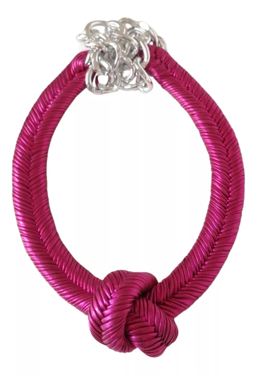 MARIA LA BIYUX COLLAR NUDO FUCSIA - 1