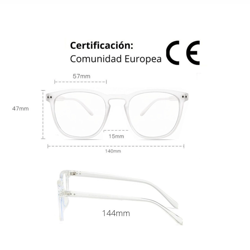 Lentes Filtro Luz Azul, Hombre, Mujer, Anteojos de Descanso Pantallas, Gafas Anti Blue Light - 6