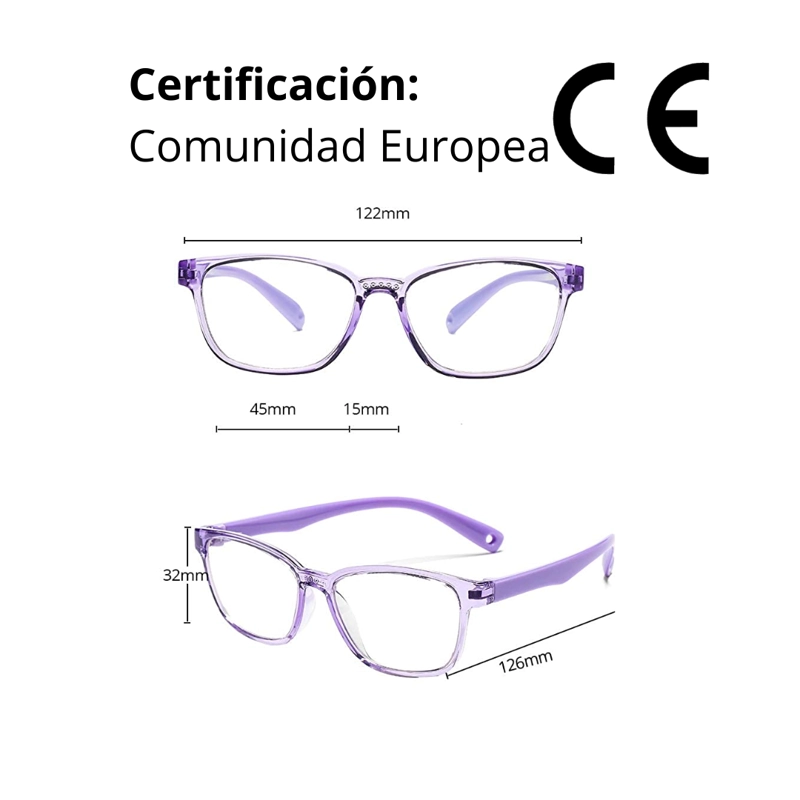 LENTES FILTRO LUZ AZUL NIÑOS, ANTEOJOS DE DESCANSO PROTECCION PANTALLAS ANTI BLUE LIGHT GAFAS - 3