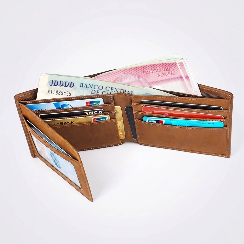 BILLETERA HOMBRE, CUERO GENUINO, ORIGINAL MONTREAL, CON CAJA - 2