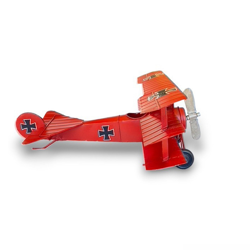 AVIÓN A ESCALA, TRIPLANO DE COLECCIÓN, DECORACIÓN VINTAGE. - 5