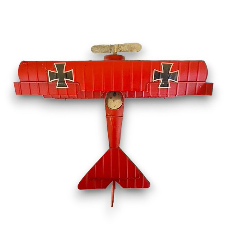 AVIÓN A ESCALA, TRIPLANO DE COLECCIÓN, DECORACIÓN VINTAGE. - 7