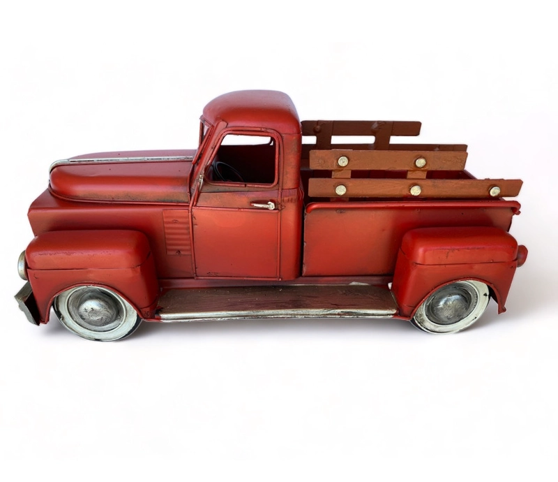 CAMIONETA A ESCALA, COLECCIÓN, DECORACIÓN VINTAGE EN FIERRO. - 4