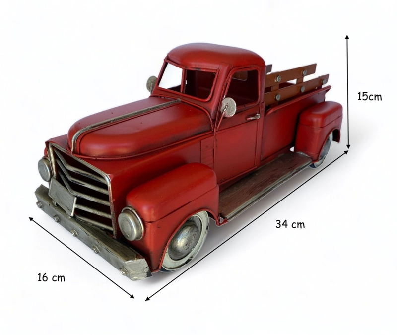 CAMIONETA A ESCALA, COLECCIÓN, DECORACIÓN VINTAGE EN FIERRO. - 7