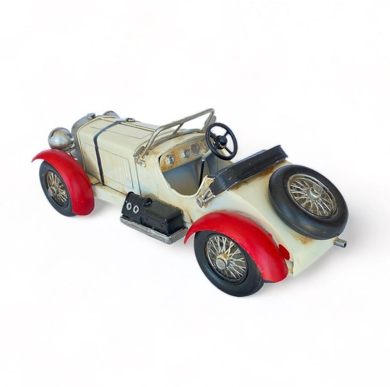 AUTO DE COLECCION A ESCALA,  MERCEDES ANTIGUO  DECORACIÓN VINTAGE. - 4