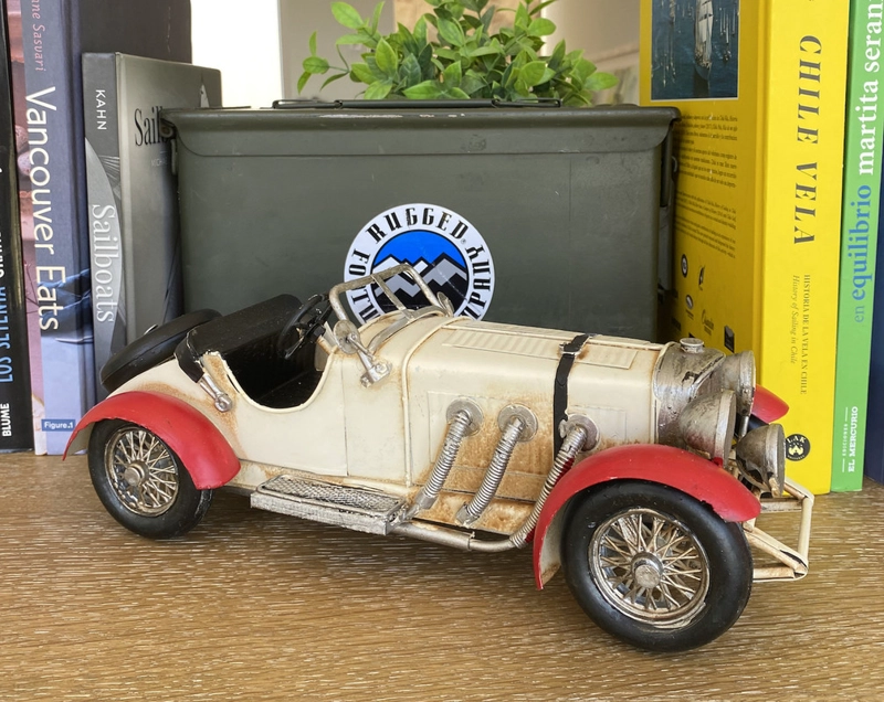 AUTO DE COLECCION A ESCALA,  MERCEDES ANTIGUO  DECORACIÓN VINTAGE. - 5