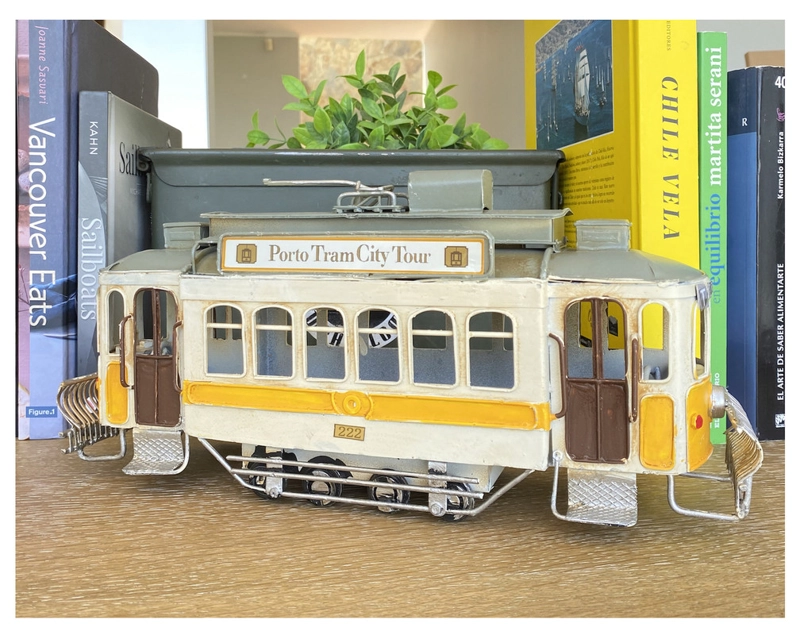 AUTO DE COLECCION, TROLE TROLEBUS TROLLEY BUS A ESCALA, DECORACIÓN VINTAGE. - 5