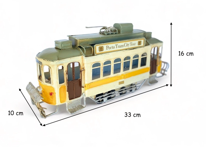 AUTO DE COLECCION, TROLE TROLEBUS TROLLEY BUS A ESCALA, DECORACIÓN VINTAGE. - 6