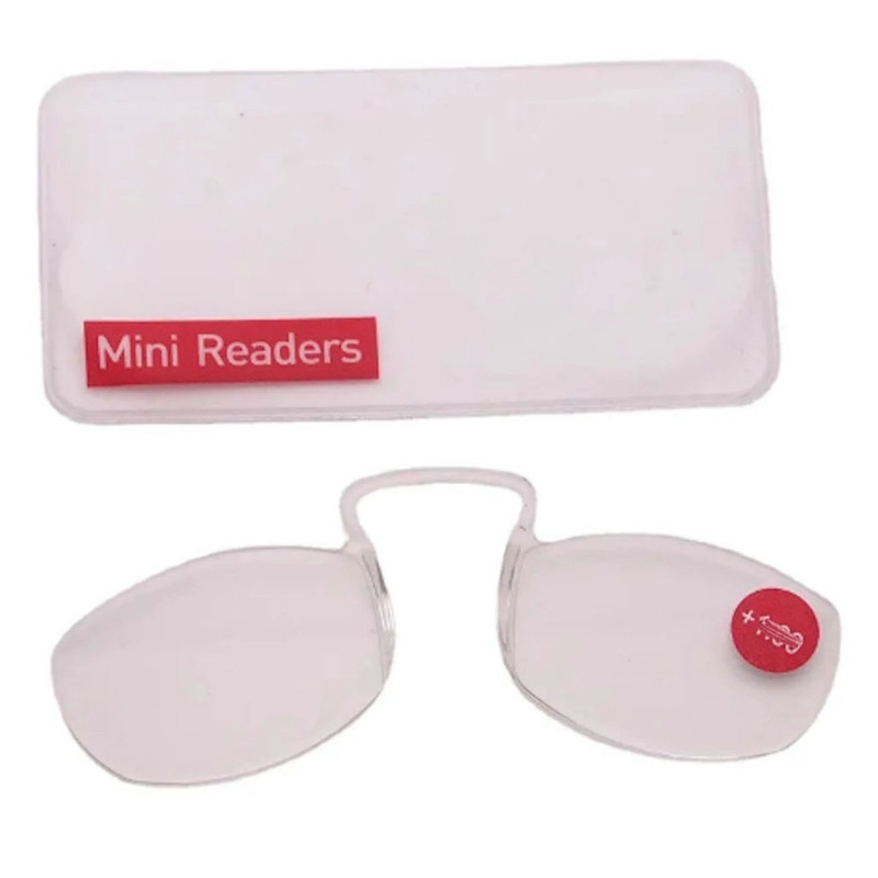 LENTES DE LECTURA GRADUACION AUMENTO +3.0 ANTEOJOS OPTICOS GAFAS PRESBICIA SIN MARCO PARA BILLETERA - 1