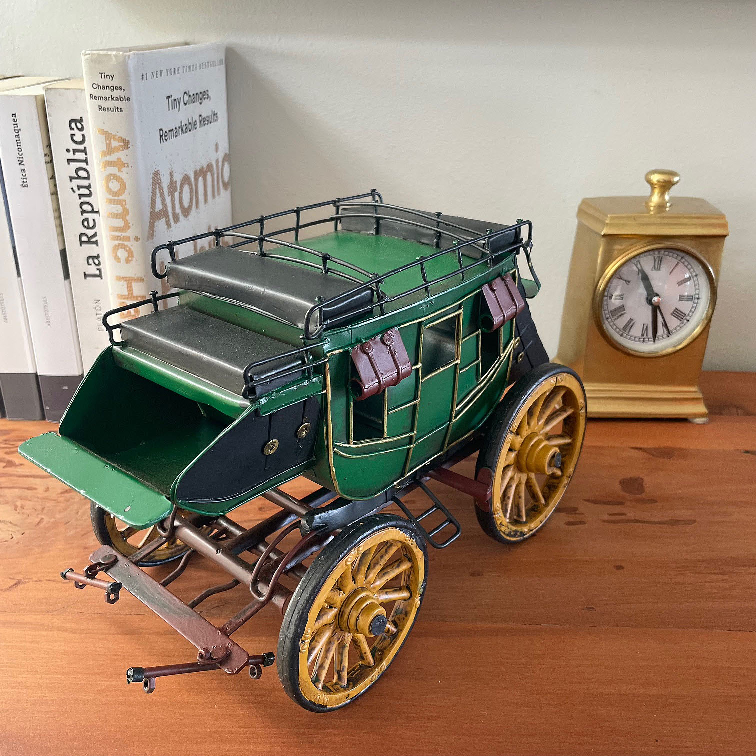 DILIGENCIA CARRETA CARRUAJE DECORACIÓN VINTAGE EN METAL WAGON - 5