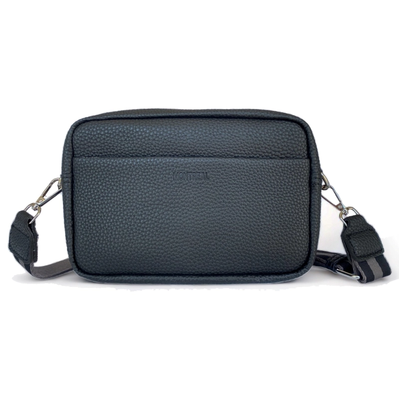 BANDOLERA CARTERA CUERO SINTETICO STRAP REMOVIBLE ORIGINAL MONTREAL MODELO MILAN - 2