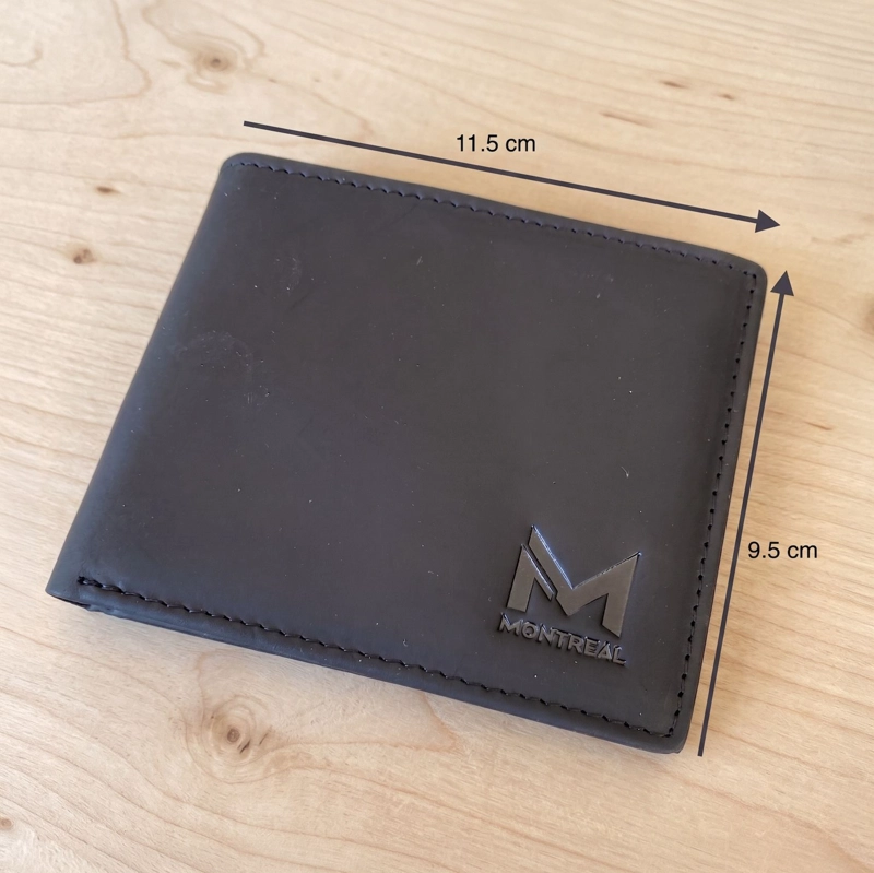 BILLETERA HOMBRE, CUERO GENUINO, ORIGINAL MONTREAL, CON CAJA - 8