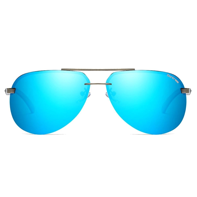 LENTES SOL HOMBRE MUJER AVIADOR PILOT POLARIZADO ANTEOJO ESPEJADO GAFAS - 1
