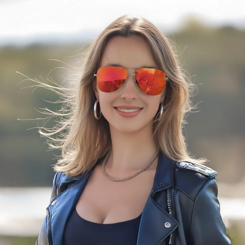 LENTES SOL HOMBRE MUJER AVIADOR PILOT POLARIZADO ANTEOJO ESPEJADO GAFAS - 3