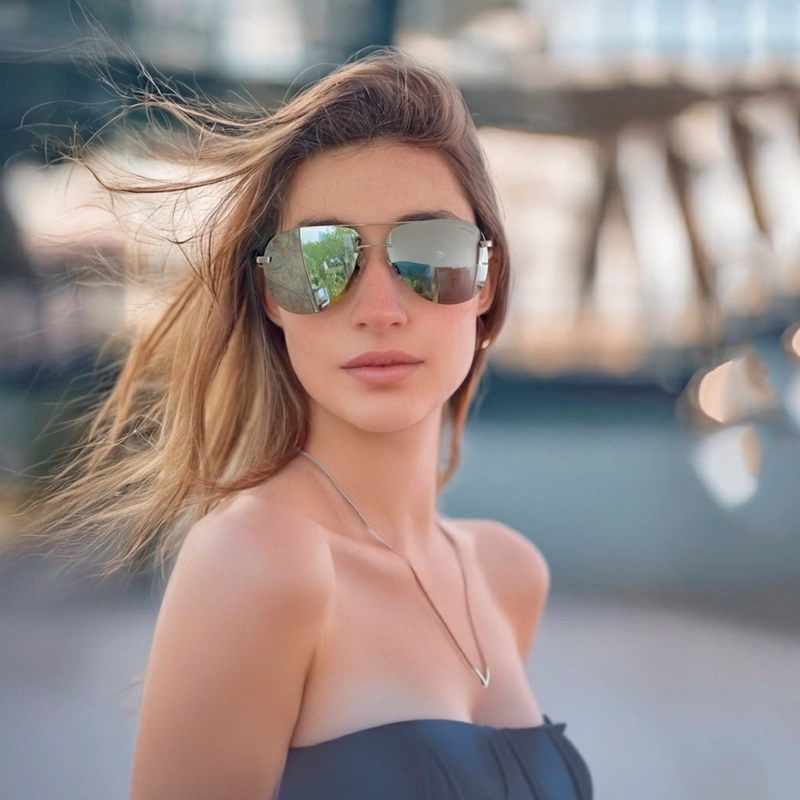 LENTES SOL HOMBRE MUJER AVIADOR PILOT POLARIZADO ANTEOJO ESPEJADO GAFAS - 4