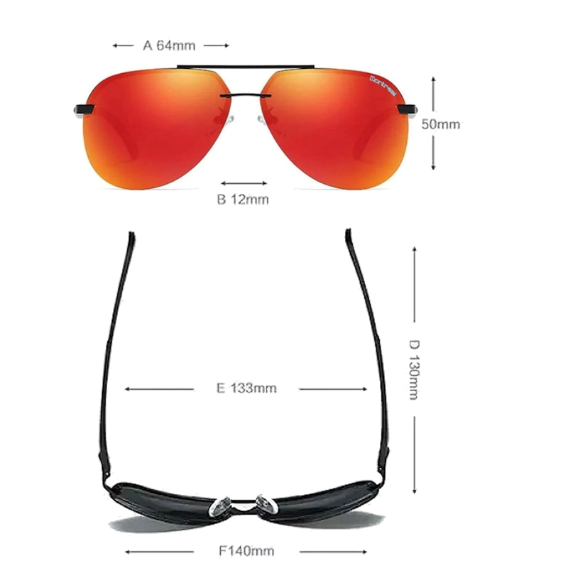 LENTES SOL HOMBRE MUJER AVIADOR PILOT POLARIZADO ANTEOJO ESPEJADO GAFAS - 5