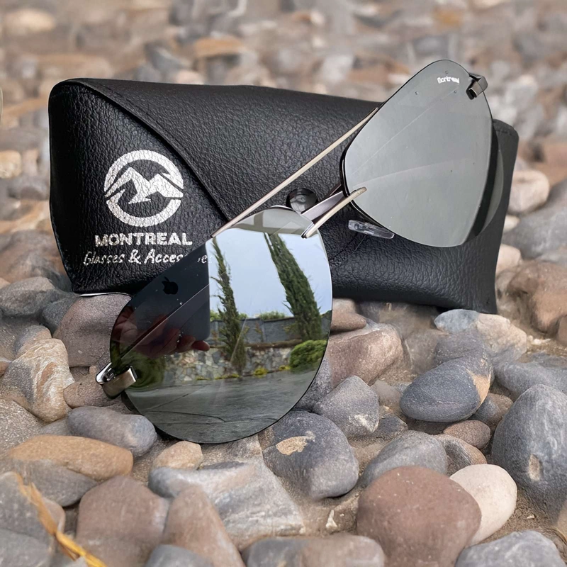 LENTES SOL HOMBRE MUJER AVIADOR PILOT POLARIZADO ANTEOJO ESPEJADO GAFAS - 6