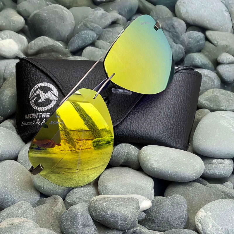 LENTES SOL HOMBRE MUJER AVIADOR PILOT POLARIZADO ANTEOJO ESPEJADO GAFAS - 6