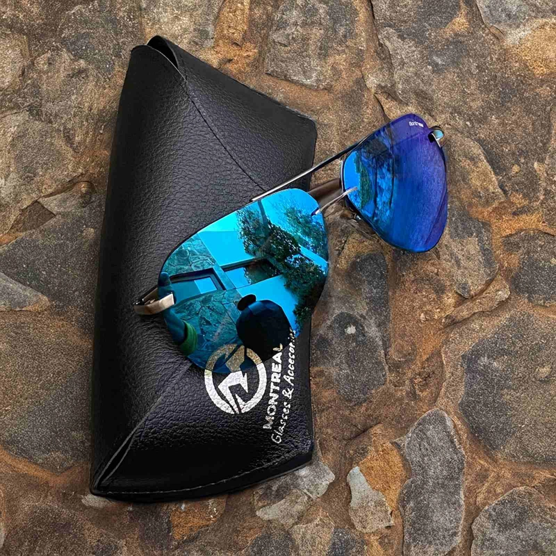 LENTES SOL HOMBRE MUJER AVIADOR PILOT POLARIZADO ANTEOJO ESPEJADO GAFAS - 6