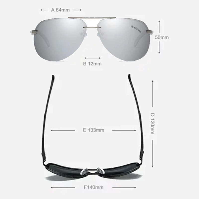LENTES SOL HOMBRE MUJER AVIADOR PILOT POLARIZADO ANTEOJO ESPEJADO GAFAS - 7