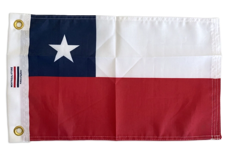 BANDERA CHILE REFORZADA YATE VELERO LANCHA MARINO NAUTICA - 1