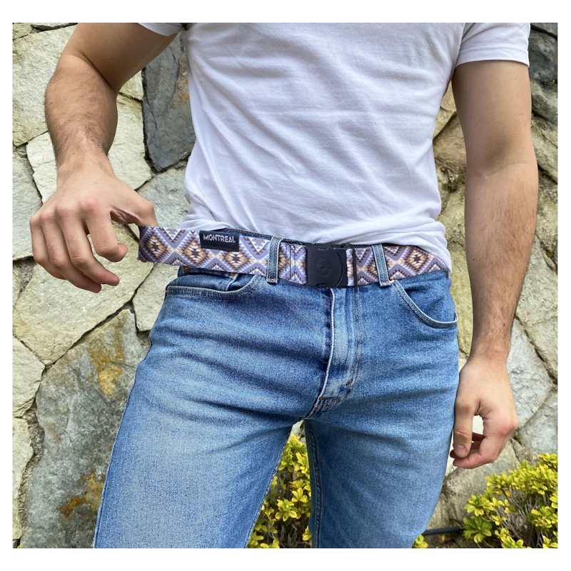 CINTURON ELASTICO HOMBRE MUJER STRETCH AJUSTABLE DISEÑOS - 3
