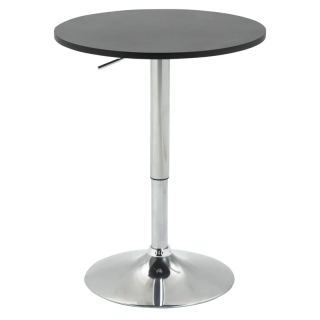 MESA BAR REGULABLE 60 CM DIAMETRO MDF CAFÉ - 1