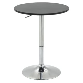 MESA BAR REGULABLE 60 CM DIAMETRO MDF NEGRO - 1