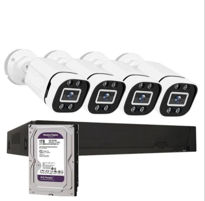 KIT SMART COLORVU CCTV PRO 4 CÁMARAS 2MP MICRÓFONO + DISCO 1 TERA - 1