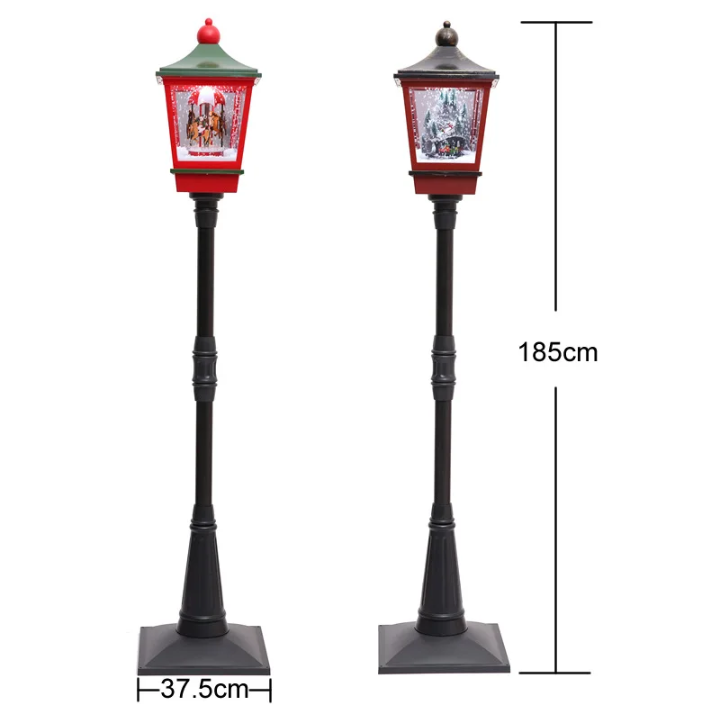 FARO DE NAVIDAD 190 CM NIEVE Y MÚSICA - 2