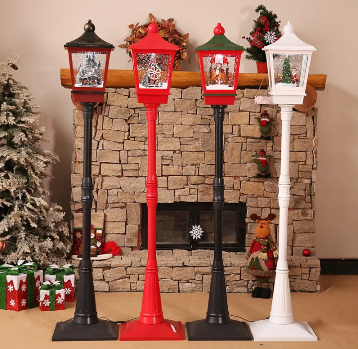 FARO DE NAVIDAD 190 CM NIEVE Y MÚSICA - 3