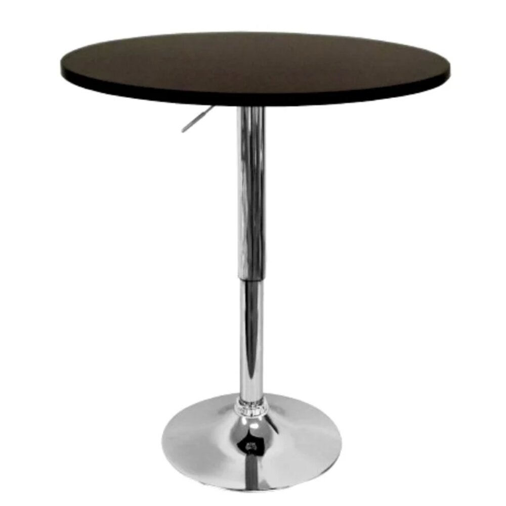 MESA BAR ARTIHOGAR ALTURA REGULABLE 80 CM MDF NEGRO - 1