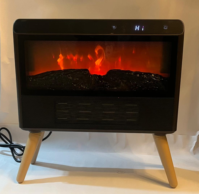 CHIMENEA ELÉCTRICA VINTAGE CONTROL REMOTO EFECTO LLAMA REAL 3D - 1