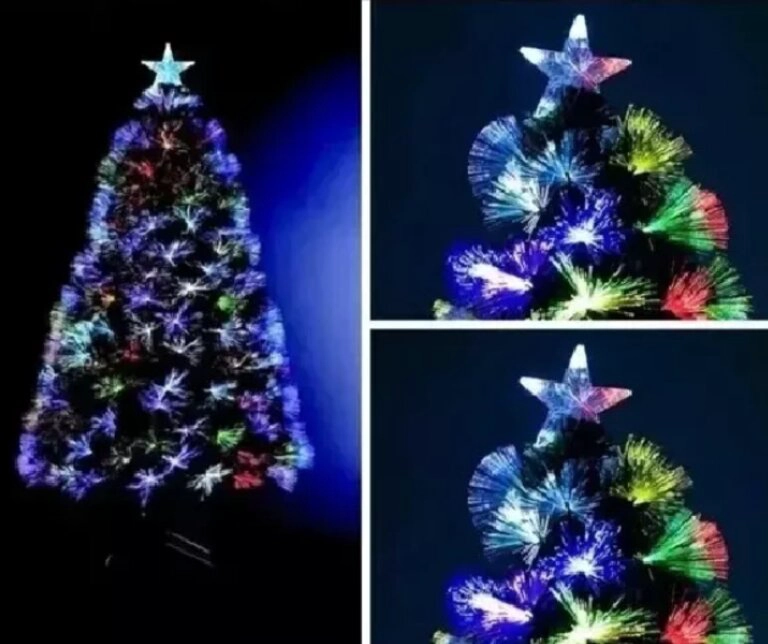ARBOL DE NAVIDAD 240 CM CON LUCES LED COLORES CANADA VERDE - 2