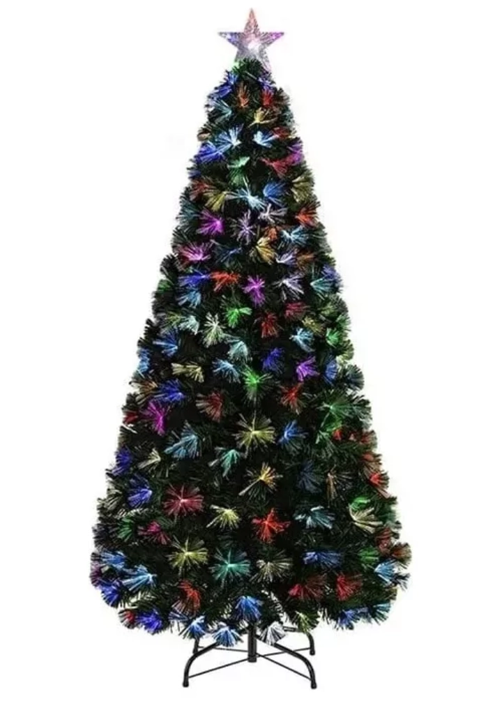 ARBOL DE NAVIDAD 180 CM CON LUCES LED COLORES CANADA VERDE - 1