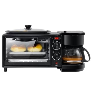 HORNO ELECTRICO 3 EN 1 PLANCHA CAFETERA HG-5308B HEAGER'' - 1
