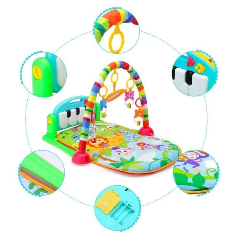 JUGUETE GIMNASIO MUSICAL CON ACCESORIOS INFANTIL VERDE - 4